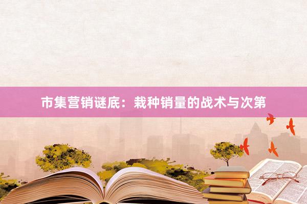 市集营销谜底:栽种销量的战术与次第